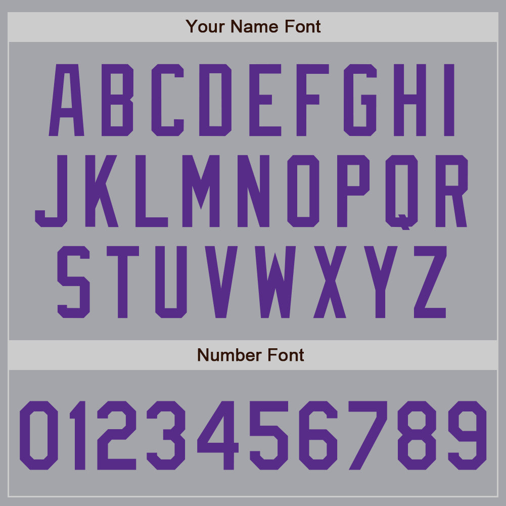 Custom Gray Purple Authentic Baseball Jersey - Sky-Custom