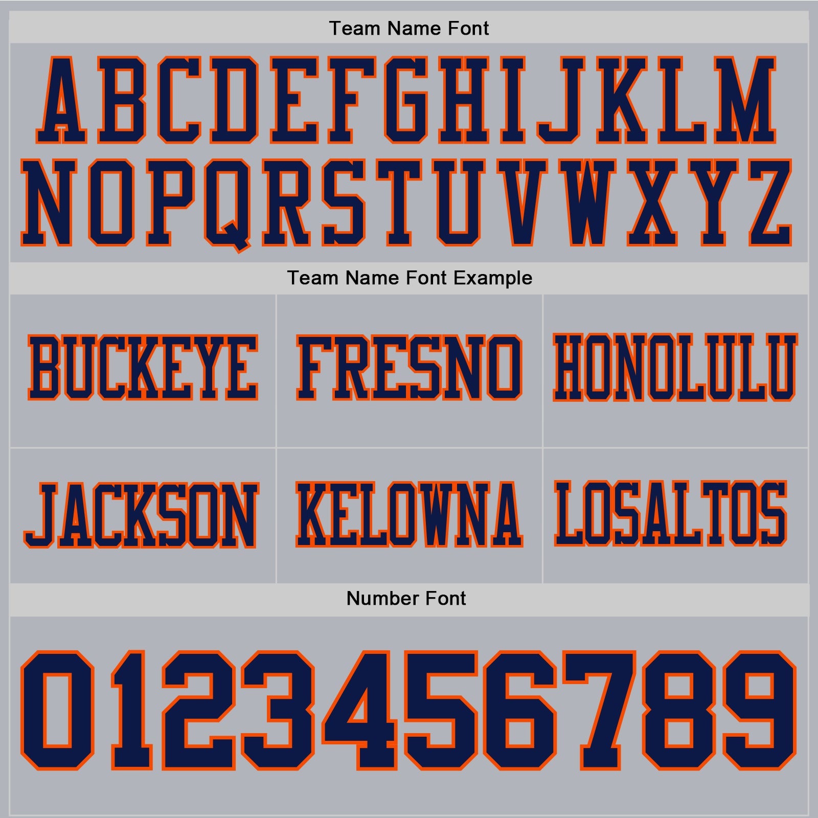 Custom Gray Navy-Orange Mesh Authentic Football Jersey - Sky-Custom