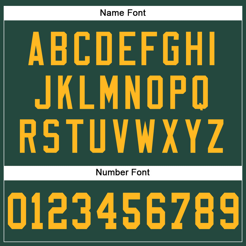 Custom Green Gold Mesh Authentic Football Jersey - Sky-Custom