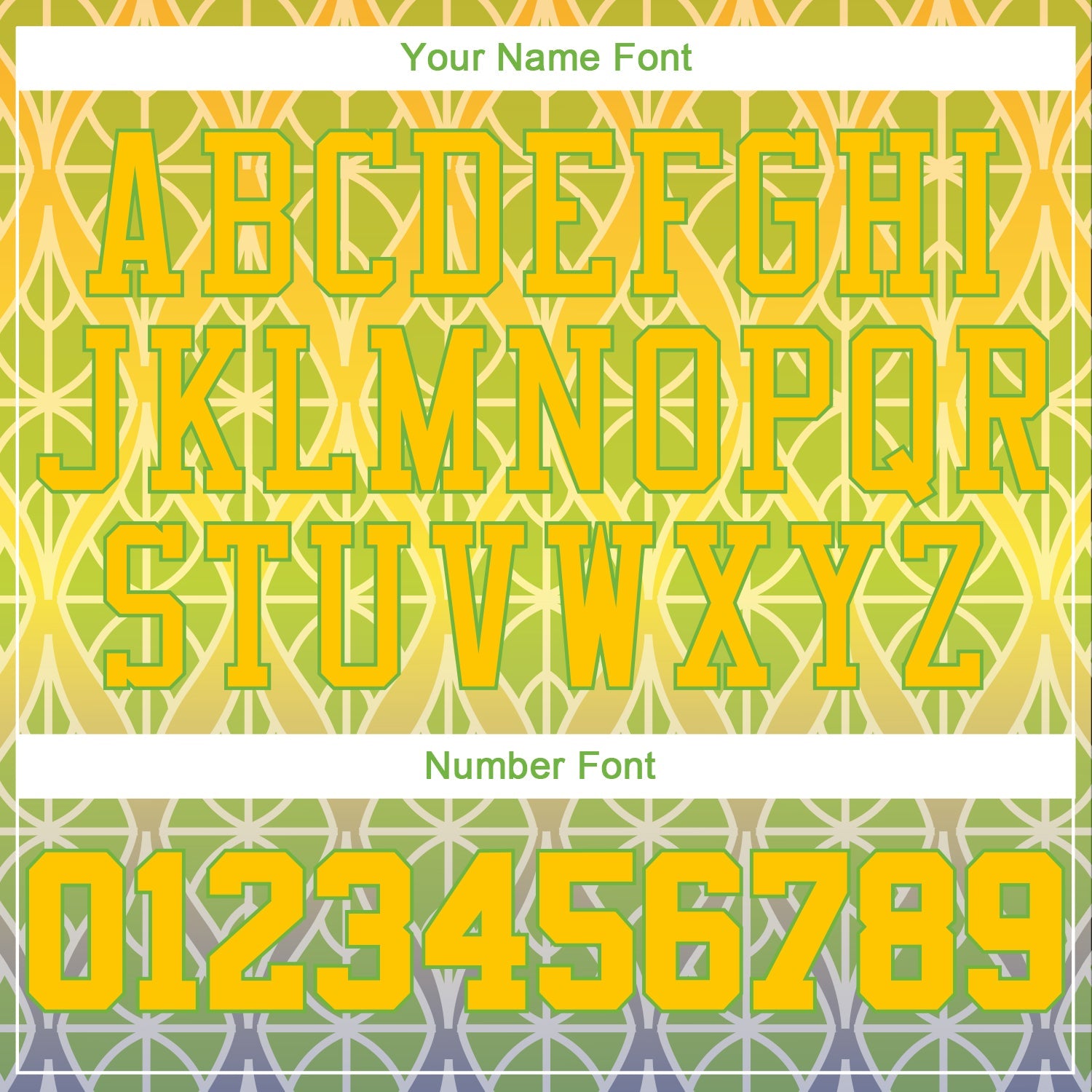 Custom Green Gold-Neon Green 3D Pattern Design Authentic Baseball Jersey - Sky-Custom