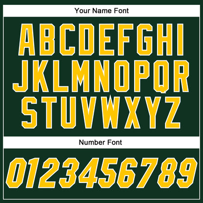 Custom Green Gold-White Authentic Baseball Jersey - Sky-Custom