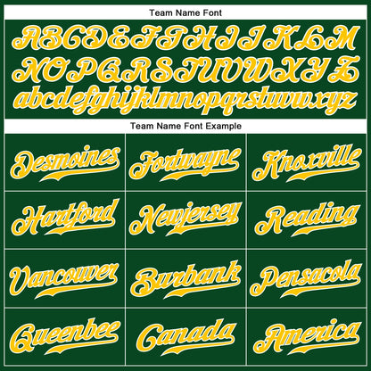 Custom Green Gold-White Authentic Sleeveless Baseball Jersey - Sky-Custom