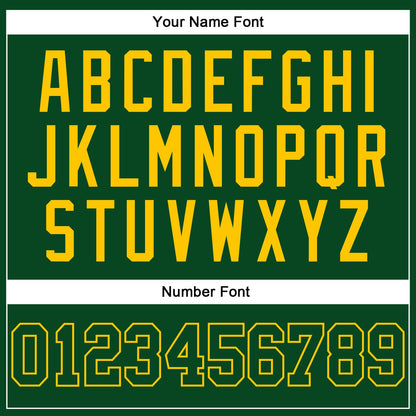 Custom Green Green-Gold Authentic Sleeveless Baseball Jersey - Sky-Custom
