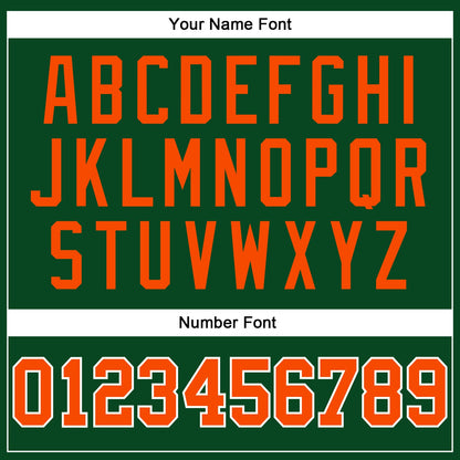 Custom Green Orange-White Authentic Sleeveless Baseball Jersey - Sky-Custom