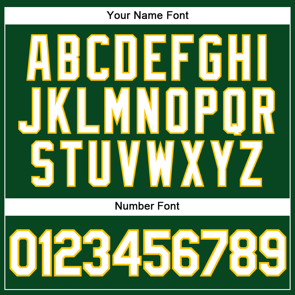Custom Green White-Gold Authentic Sleeveless Baseball Jersey - Sky-Custom