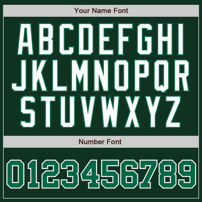 Custom Green White Pinstripe Kelly Green-White Authentic Baseball Jersey - Sky-Custom