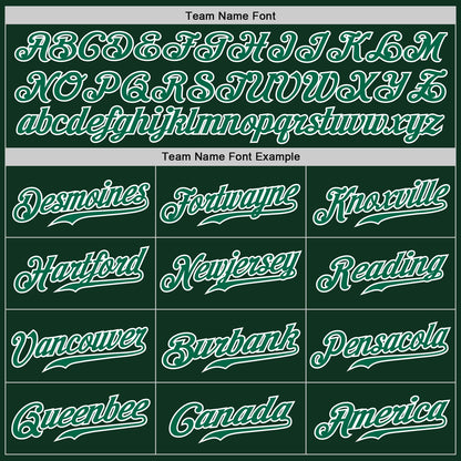 Custom Green White Pinstripe Kelly Green-White Authentic Baseball Jersey - Sky-Custom
