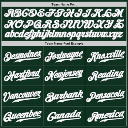Custom Green White-Gray Authentic Baseball Jersey - Sky-Custom