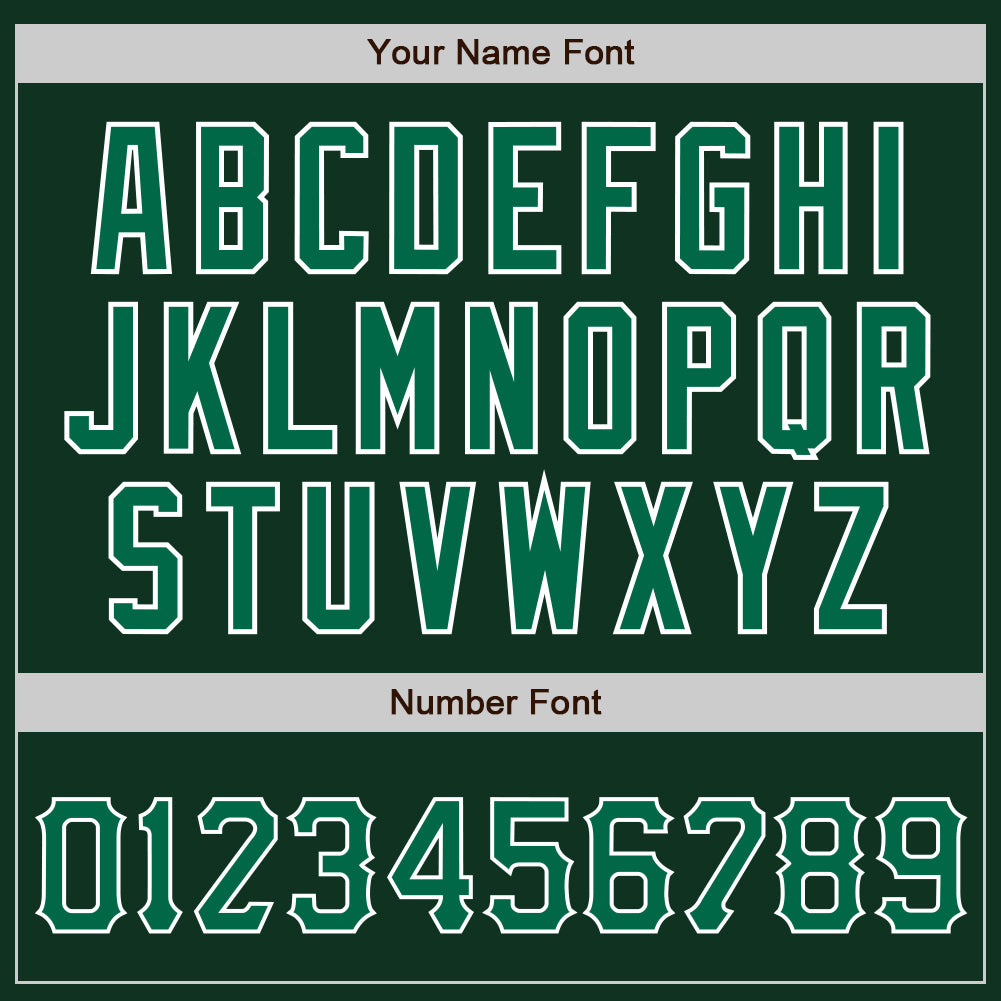 Custom Green Kelly Green-White Authentic Baseball Jersey - Sky-Custom
