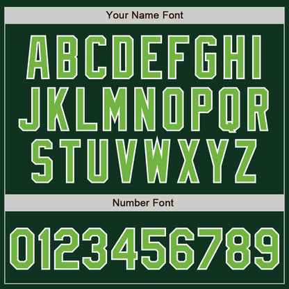 Custom Green Neon Green-White Authentic Baseball Jersey - Sky-Custom