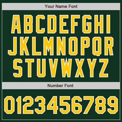 Custom Green Gold-White Authentic Baseball Jersey - Sky-Custom