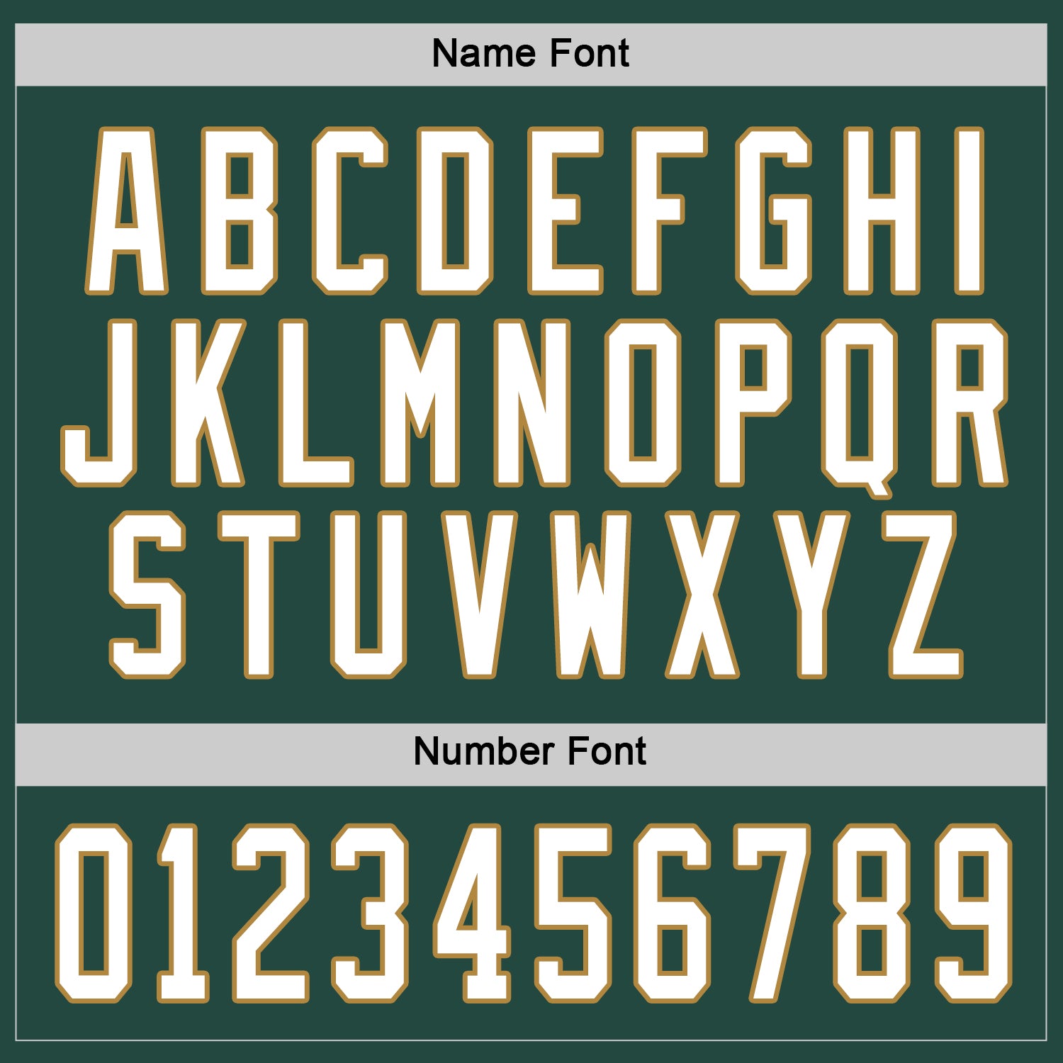 Custom Green White-Old Gold Hockey Jersey - Sky-Custom