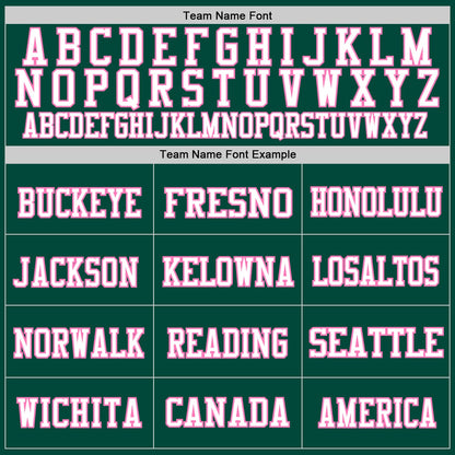 Custom Green Pink-White Mesh Authentic Football Jersey - Sky-Custom