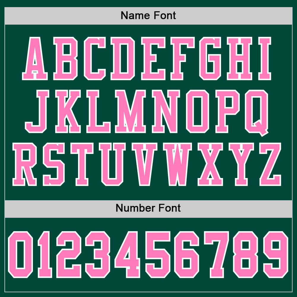 Custom Green Pink-White Mesh Authentic Football Jersey - Sky-Custom