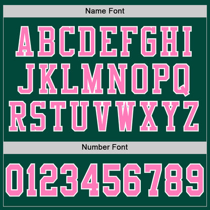 Custom Green Pink-White Mesh Authentic Football Jersey - Sky-Custom