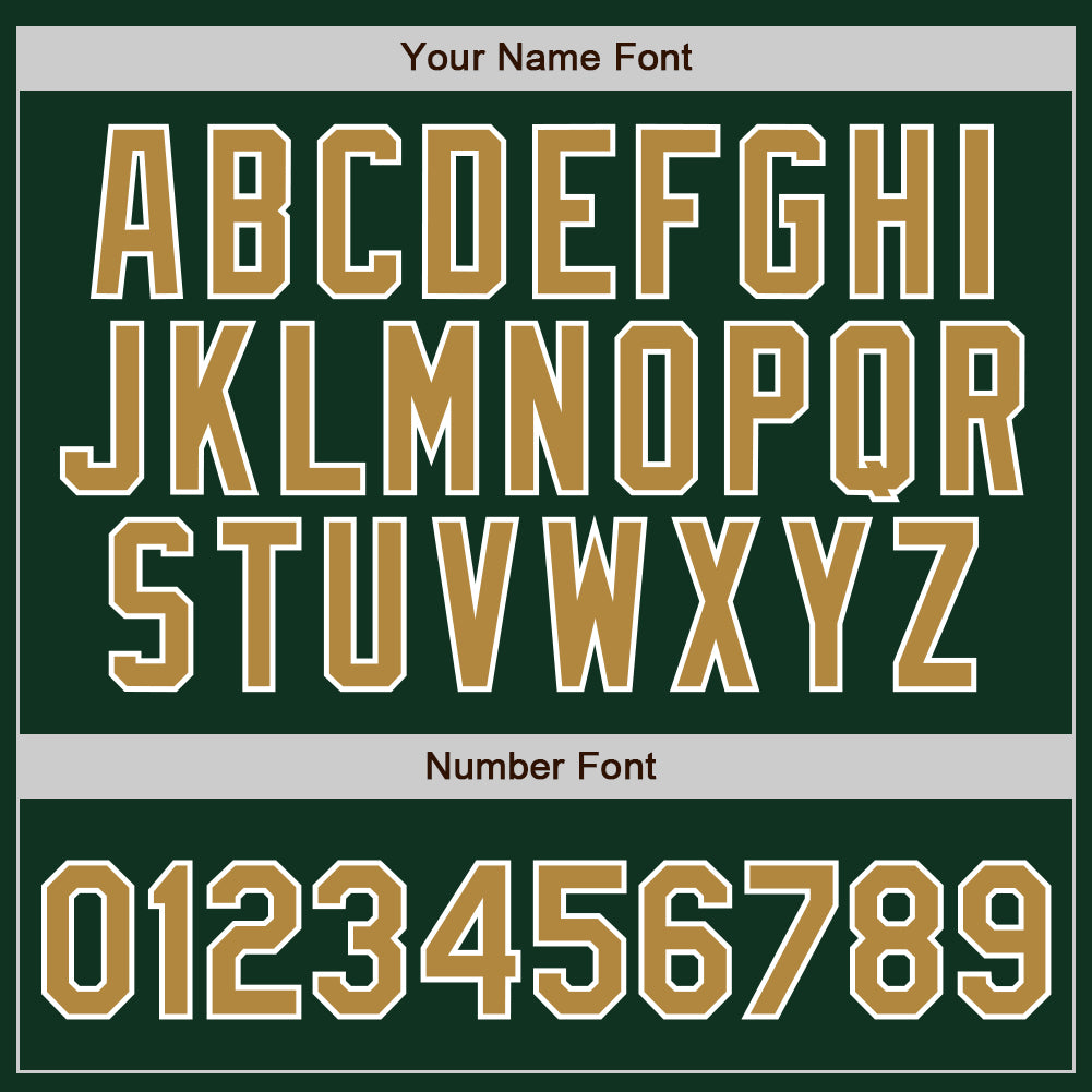 Custom Green White Pinstripe Old Gold-White Authentic Baseball Jersey - Sky-Custom
