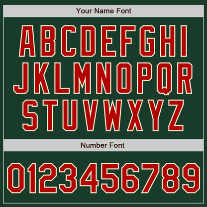 Custom Green Red-Cream Authentic Baseball Jersey - Sky-Custom