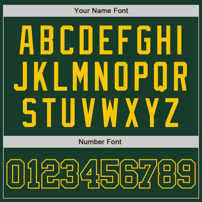 Custom Green Green-Gold Authentic Baseball Jersey - Sky-Custom