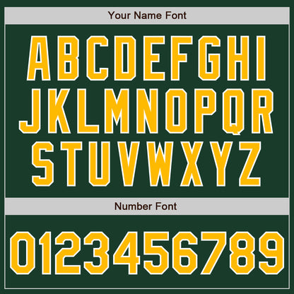 Custom Green Gold-White Authentic Baseball Jersey - Sky-Custom