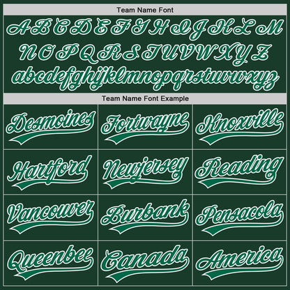 Custom Green Kelly Green-White Authentic Baseball Jersey - Sky-Custom