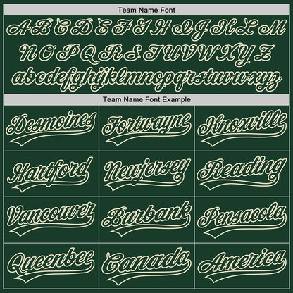 Custom Green Green-Cream Authentic Baseball Jersey - Sky-Custom