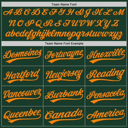 Custom Green Bay Orange Authentic Baseball Jersey - Sky-Custom