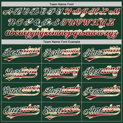 Custom Green Vintage USA Flag-Cream Authentic Baseball Jersey - Sky-Custom