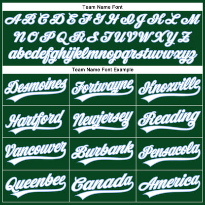 Custom Green White Pinstripe Light Blue Authentic Baseball Jersey - Sky-Custom