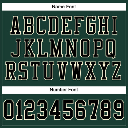 Custom Green Black-Cream Mesh Authentic Football Jersey - Sky-Custom