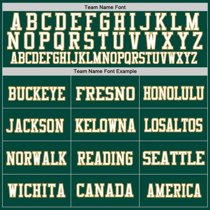 Custom Green White-Old Gold Mesh Authentic Football Jersey - Sky-Custom