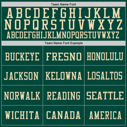 Custom Green Vintage USA Flag-City Cream Mesh Authentic Football Jersey - Sky-Custom