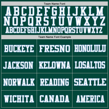 Custom Green White-Light Blue Mesh Authentic Football Jersey - Sky-Custom