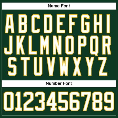 Custom Green White-Gold Hockey Lace Neck Jersey - Sky-Custom