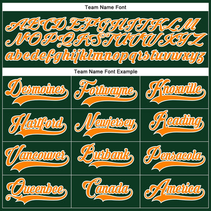Custom Green Bay Orange-White Hockey Lace Neck Jersey - Sky-Custom