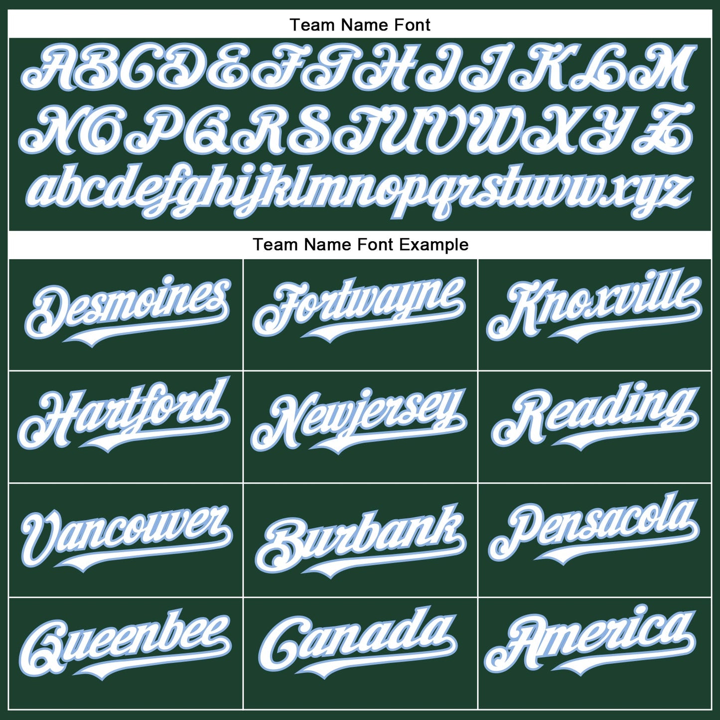 Custom Green White-Light Blue Authentic Baseball Jersey - Sky-Custom