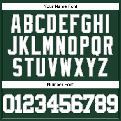 Custom Green White-Gray Authentic Baseball Jersey - Sky-Custom