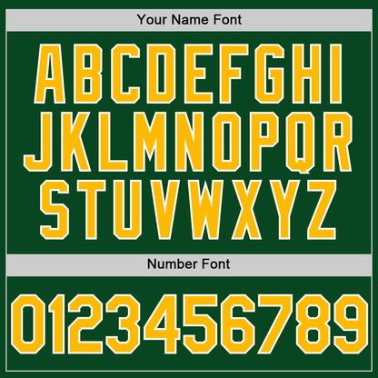 Custom Green Gold-White Authentic Throwback Baseball Jersey - Sky-Custom