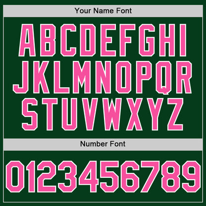 Custom Green Pink-White Mesh Authentic Throwback Baseball Jersey - Sky-Custom