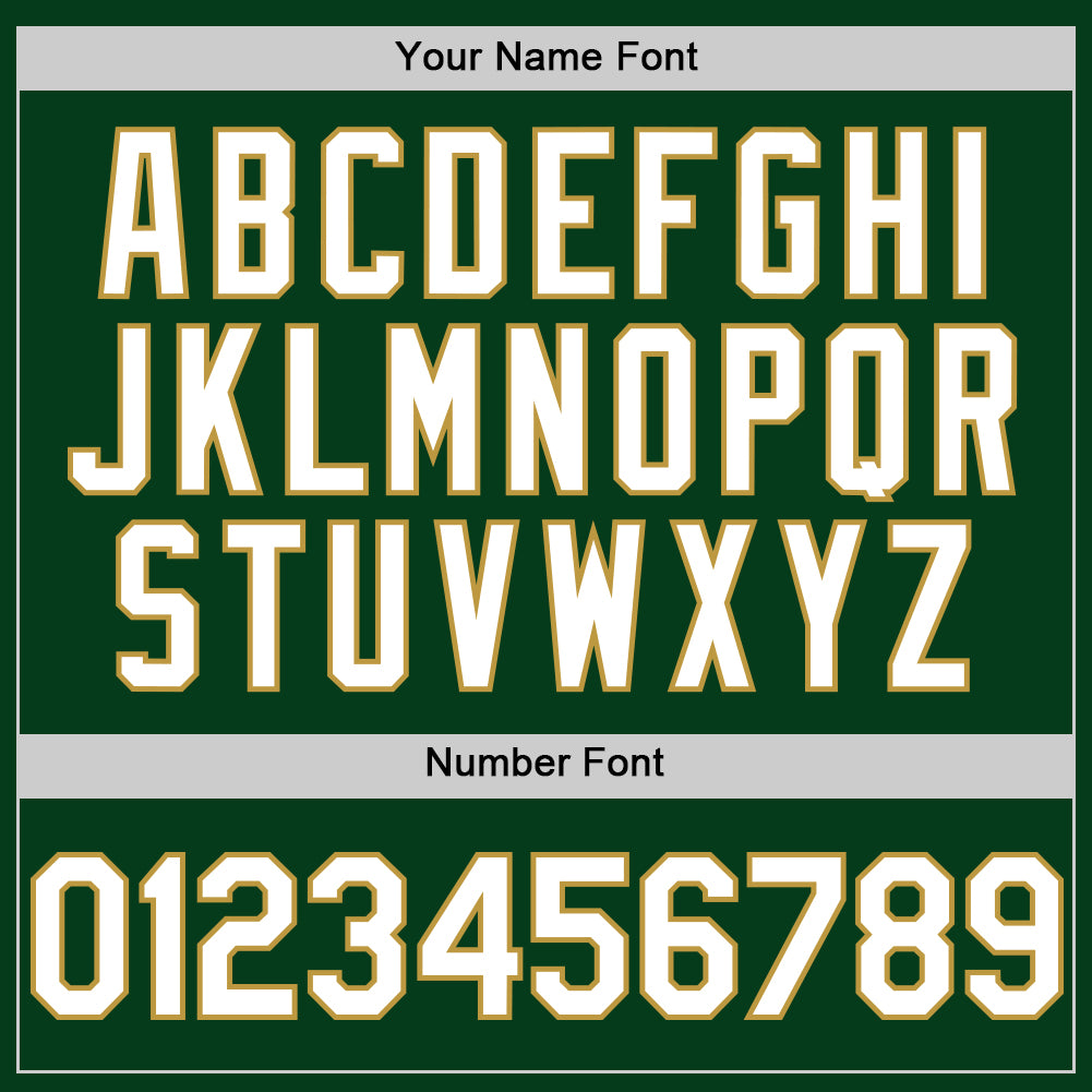 Custom Green White-Old Gold Mesh Authentic Throwback Baseball Jersey - Sky-Custom