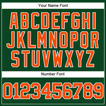 Custom Green Orange-White Mesh Authentic Throwback Baseball Jersey - Sky-Custom