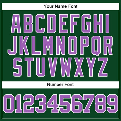 Custom Green Medium Purple-White Mesh Authentic Throwback Baseball Jersey - Sky-Custom