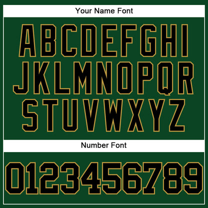 Custom Green Black-Old Gold Mesh Authentic Throwback Baseball Jersey - Sky-Custom