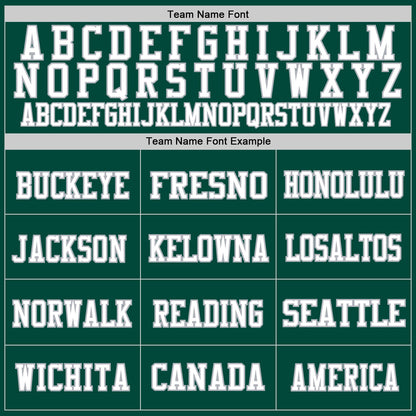 Custom Green White-Gray Mesh Authentic Throwback Football Jersey - Sky-Custom