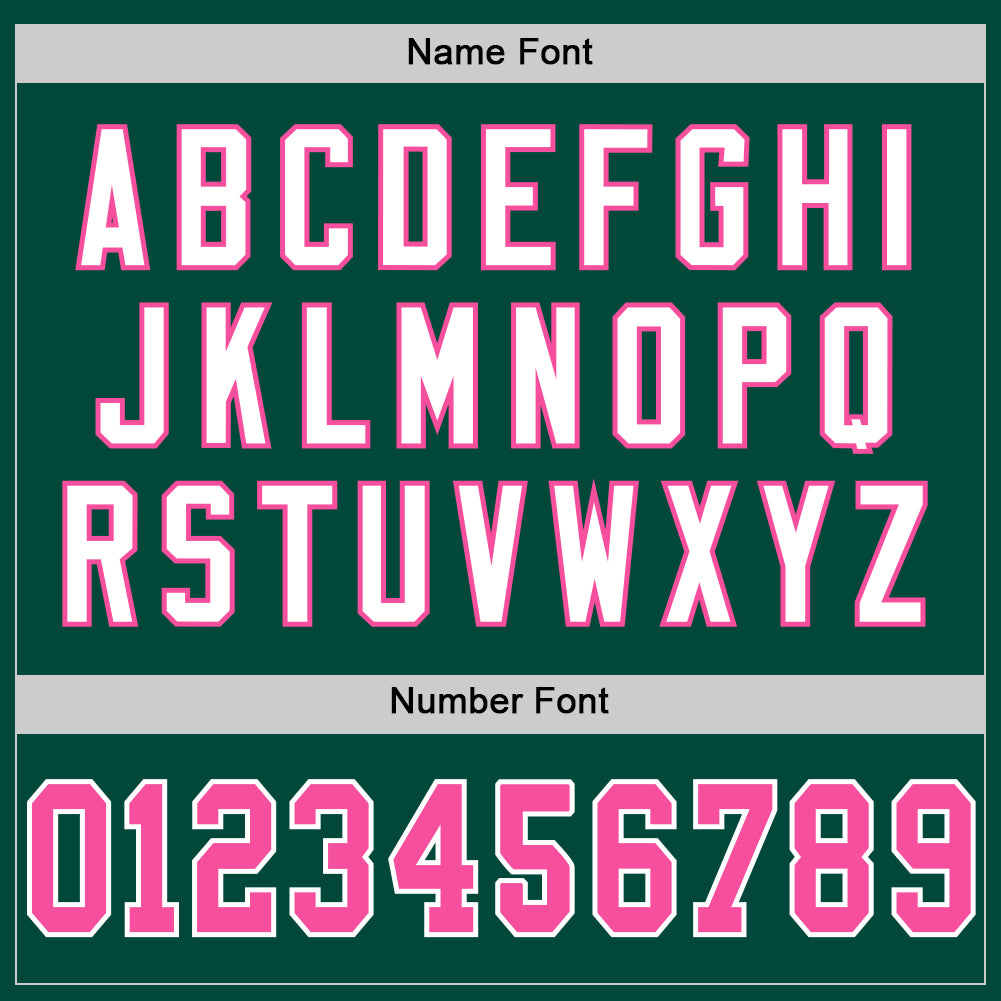 Custom Green Pink-White Mesh Authentic Throwback Football Jersey - Sky-Custom