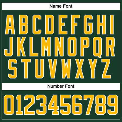 Custom Green Gold-White Hockey Lace Neck Jersey - Sky-Custom
