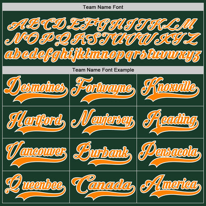 Custom Green Bay Orange-White Hockey Lace Neck Jersey - Sky-Custom