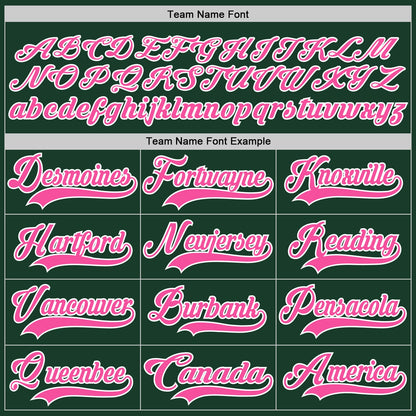 Custom Green Pink-White Hockey Lace Neck Jersey - Sky-Custom