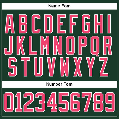 Custom Green Neon Pink-White Hockey Lace Neck Jersey - Sky-Custom