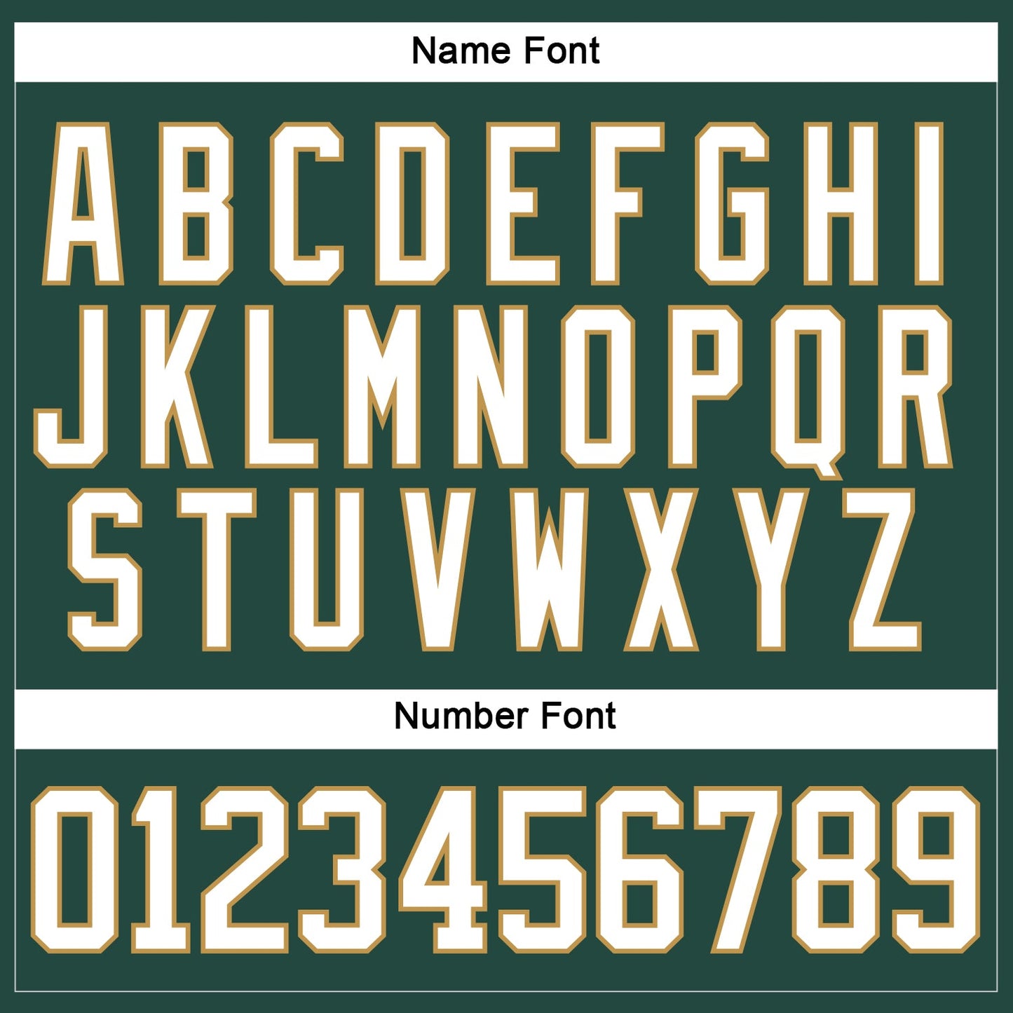 Custom Green White-Old Gold Hockey Jersey - Sky-Custom