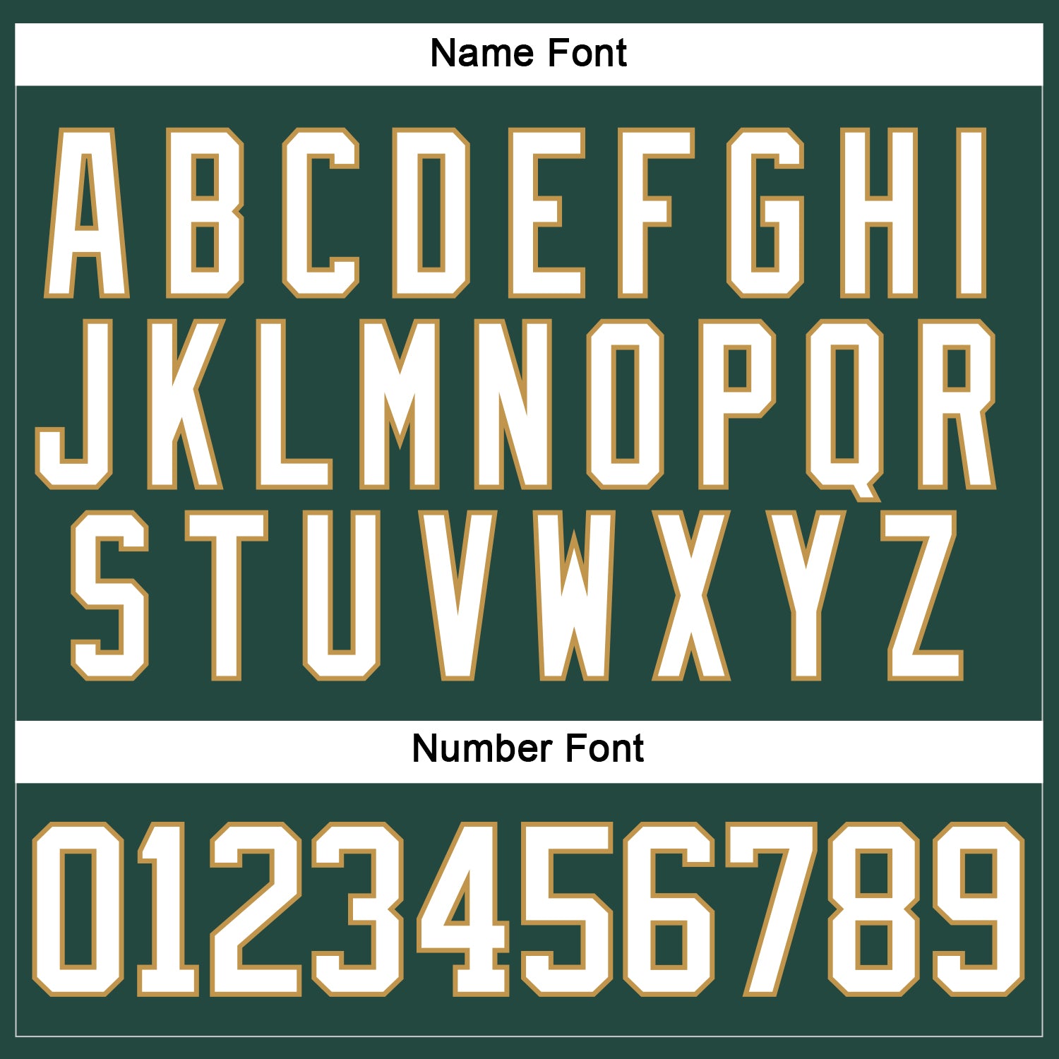 Custom Green White-Old Gold Hockey Jersey - Sky-Custom